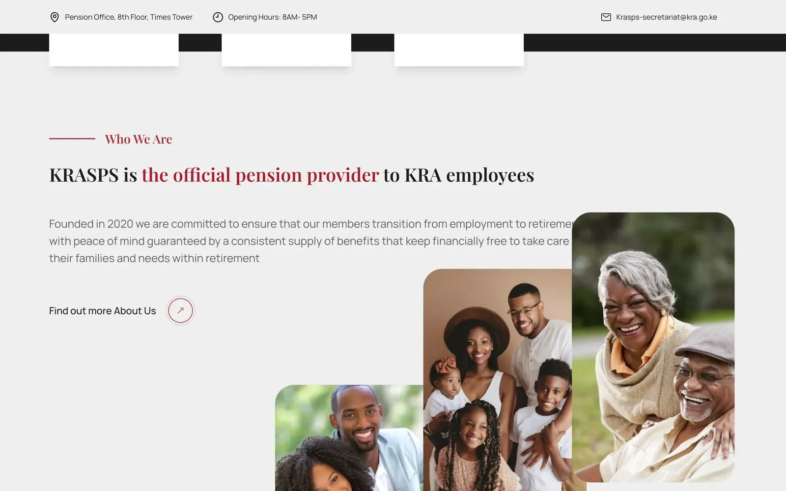 KRASPS - further down the home page
